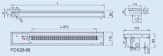 Convector de pardoseala ingropat ISAN - DYNAMIC FCK20-09 800